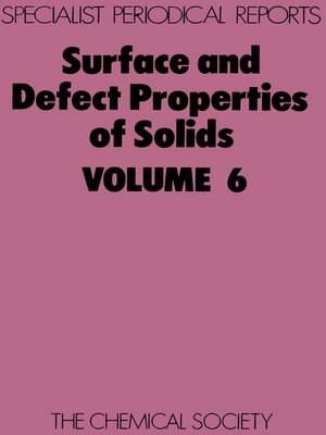 cover image of Surface and Defect Properties of Solids
